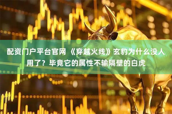 配资门户平台官网 《穿越火线》玄豹为什么没人用了？毕竟它的属性不输隔壁的白虎